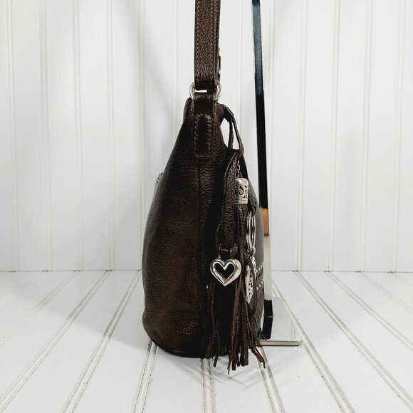 THE SAK Elliott Lucca Black Crochet Shoulder Handbag 0200 - Picture 9 of 15